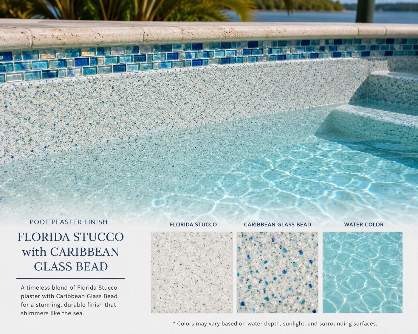 Florida Stucco with Caribbean Glass Bead