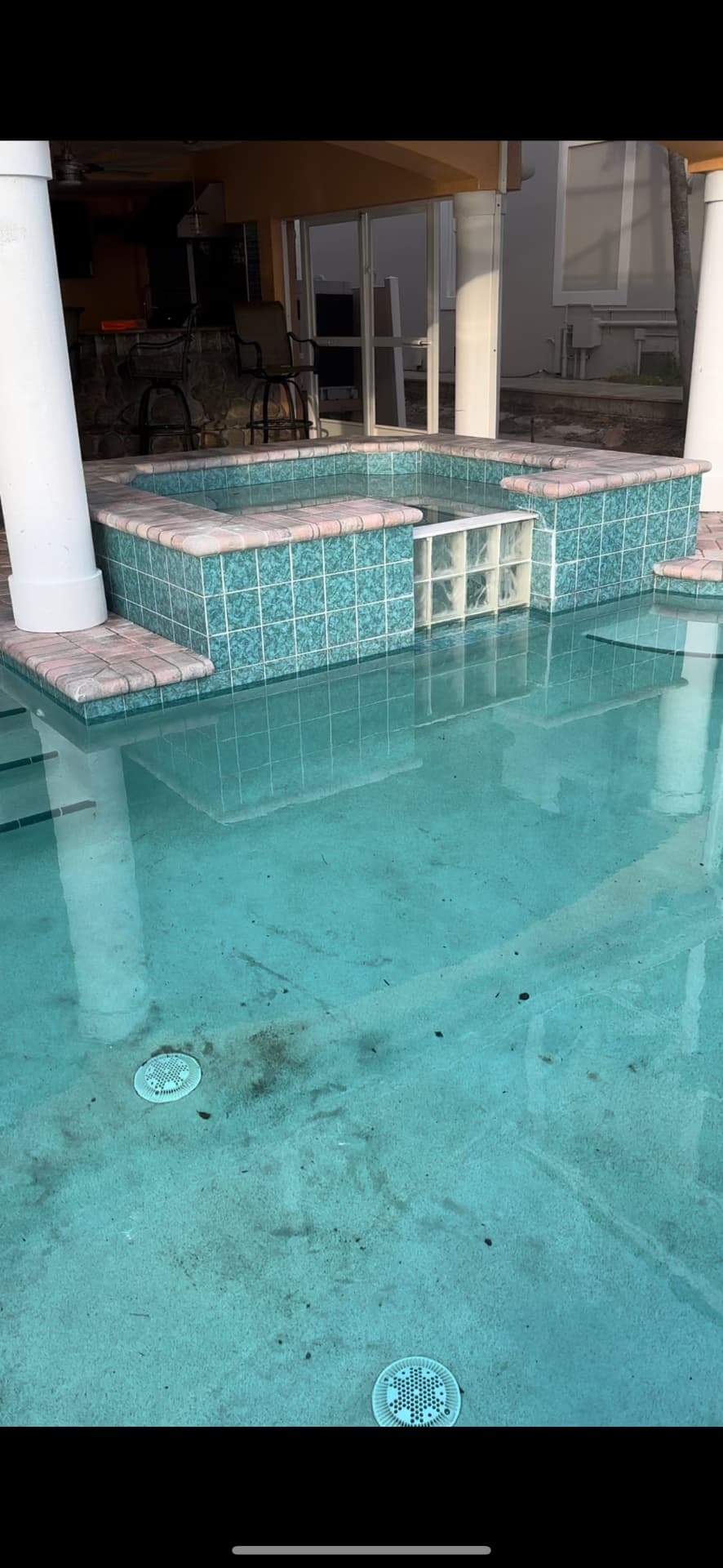 Before — stained and neglected